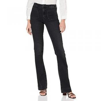 Wrangler Flare Jeans, Negro (Black Sea 45a), W27/L30