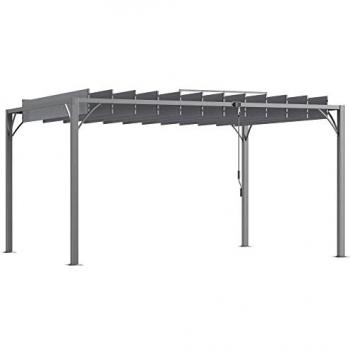4 x 3m Aluminium Pergola with Adjustable Roof