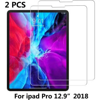 Protection complète en verre trempé pour iPad Pro 12.9, 2 unités