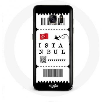 Plane Ticket Case for Samsung Galaxy S7 Istanbul
