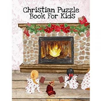 Christian Puzzle Book For Kids: Bible Puzzle Book For Kids Ages 4-8