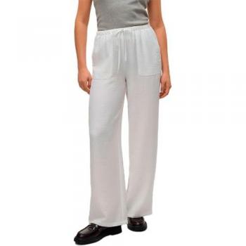 Pantaloni Melaney bianco con vita alta, modello Vero Moda