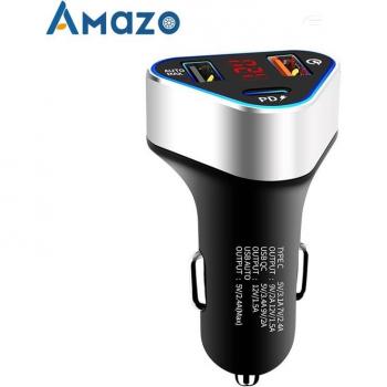 PowerDrive 41 W – Chargeur Automobile, Double USB + Port USB‑C