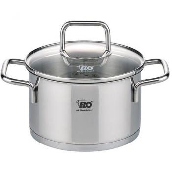 Elo Citrin Fleischtopf 20 cm, 3,4 Liter, Edelstahl mit Glasdeckel