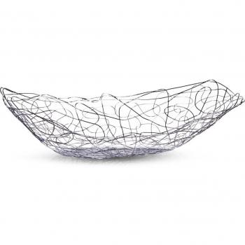 Pot de présentation fruits Zeller, chrome, 33 x 19 x 9 cm