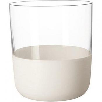 Villeroy & Boch Set bicchieri da whisky Manufacture Rock in cristallo 4 pezzi bianco trasparente