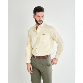 Camisa Regular Spagnolo Oxford Amarillo