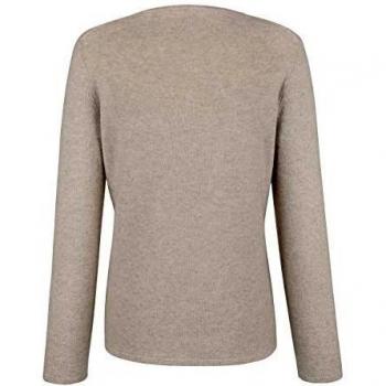 Alba Moda Damen Pullover aus Feinstrick Beige 42