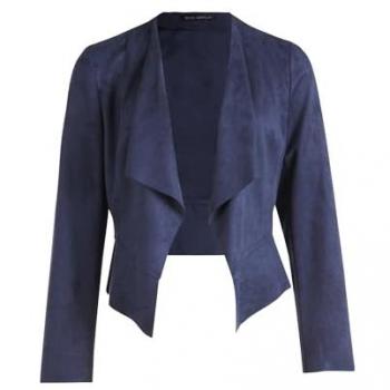 Betty Barclay Damenblazer Casual-Jacke ohne Verschluss in Dunkelblau, Größe 36