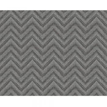 A.S. Création Vliestapete – Schwarze Metallic‑Folie (10,05 m × 0,53 m), Produktcode 30655‑5