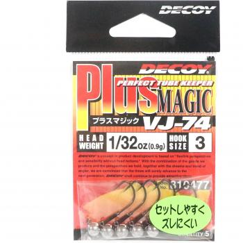 Jig Head Decoy VJ-74 con Gancho Mágico T3, 1/32 oz