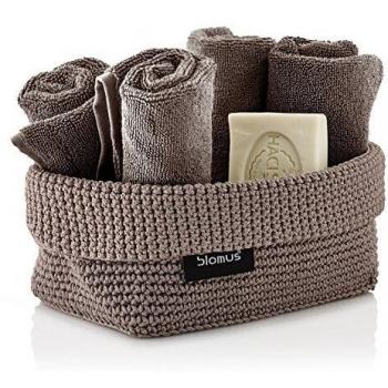 Panier en tissu TELA L brun