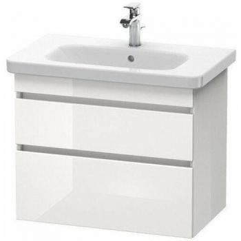 DuraStyle meuble sous-lavabo 2 tiroirs, finition blanche