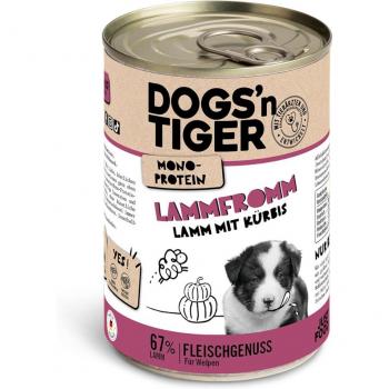 Comida húmeda para perros Dogs'n Tiger Junior 6 x 400 g