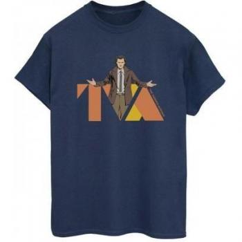 Marvel Damen Loki TVA Pose Baumwoll Boyfriend Shirt