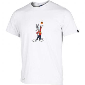 Looney Tunes Camiseta Joma Blanca con Detalle Gris, Talla XL