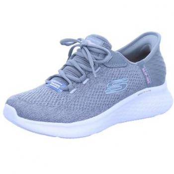 Skechers SlimFit Lite Pro Donna – Calzature Naturali in Tessuto Grigio