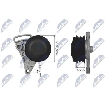 Rolo Tensor para Correia Trapezoidal NTY RNK-AU-025
