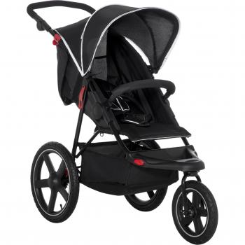 HOMCOM Three Wheeler Lightweight Pushchair with Adjustable Backrest and Sun Canopy