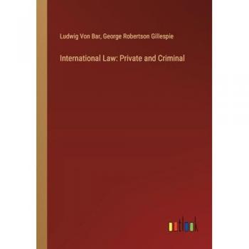 International Law: Private and Criminal