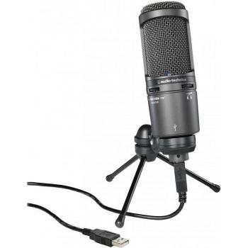 Microphone Audio-Technica AT2020USB+ pour créateurs de contenu