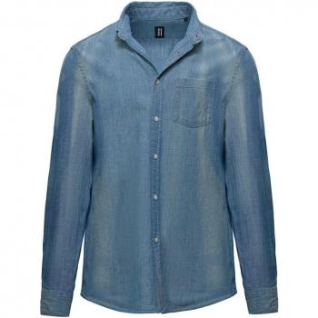Camicia Casual Blu per Uomo Taglia S