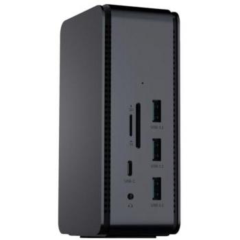 ProXtend Estación de Acoplamiento USB4 8K Doble, Gris Oscuro