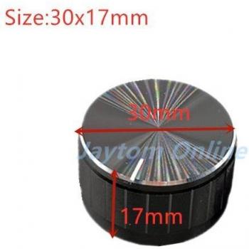 Halb Welle Aluminium Schalter Kappen Schwarz