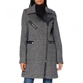 Cappotto Guess Lodovica Pied De Poule Nero S