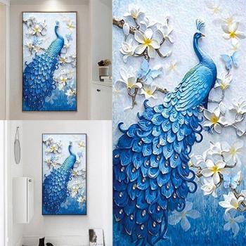 5D Peacock DIY Rhinestone Painting
