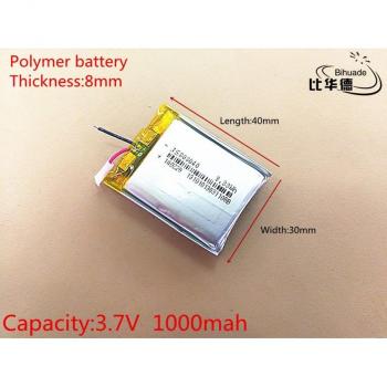 Batterie 803040 Li-ion 3.7V 1000mAh pour GPS et PSP