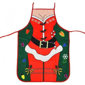 Sleeveless Christmas Kitchen Apron for Women