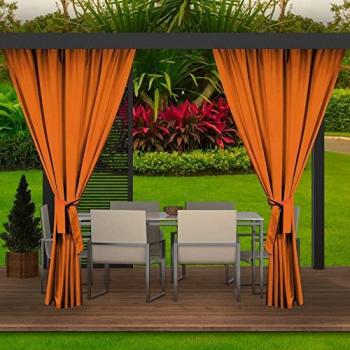 Rideaux Extérieurs Gris 155x240 cm – Protection Solaire, Imperméabilité & Entretien Simple