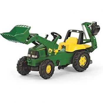 Rolly Toys Trettraktor John Deere + Frontlader, Bagger, Sandspielzeug