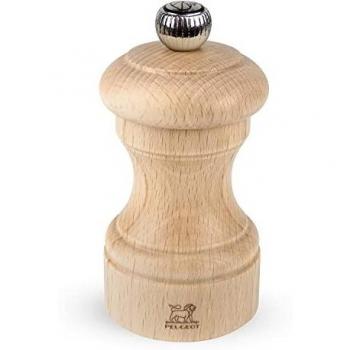 PEUGEOT Bistro Pfeffermühle aus Buchenholz, 10 cm, natur, manuell, Edelstahlmahlwerk