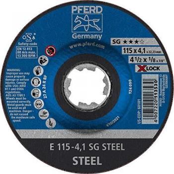 Meule à pipe X-Lock acier 115mm Pferd