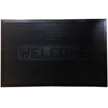 Zerbino Gomma Nero Home Ingresso 70x45cm