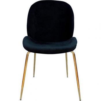 Charlize 100 Stuhl Schwarz Microfaser B/H/T: ca. 48x87x59 cm