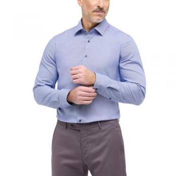 Regular Fit Business‑Hemd mit Kentkragen Eterna, Royal Blau, Größe 39