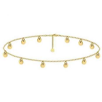 Good.Designs® Bracelet pour Elle avec Plaque et 12 Petits Cercles Dorés