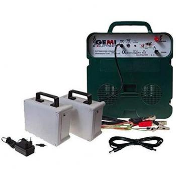 Elettrificatore B/12 Extra Forte Kit Completo 2 Batterie Ricaricabili Doppia Alimentazione a 12V / 220V Per Recinto Elettrico Recinzione Elettrica
