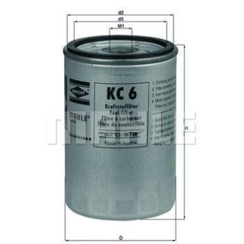 MAHLE Fuel Filter KC 6