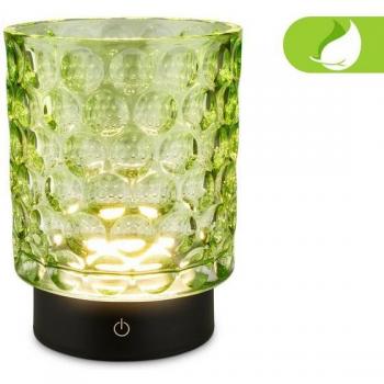 Lampe de table Sunora IP44 – LED vert Ø11 x 15 cm, sans fil & tactile