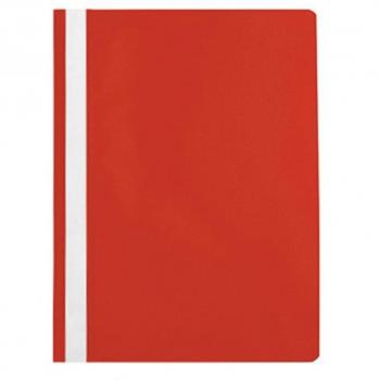 Classificador Plástico PP Vermelho Capa Transparente 1 unidade