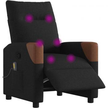VidaXL Komfort Massagesessel Elektrisch Schwarz