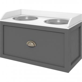 Pawhut Large Dog Feeder with 21L Storage Drawer