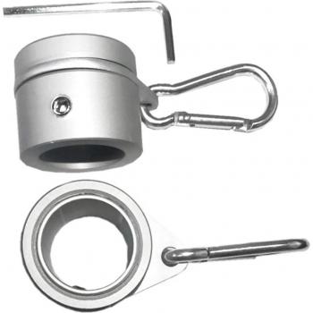 2 pièces d'anneau oeillet extérieur rotatif 360° en aluminium 26mm