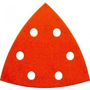 Disque Abrasif 100 Grain pour Ponceuses Delta, 6 Trous, 93mm, Jaune, Lot de 5