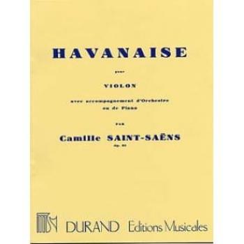 SAINT SAENS-Habanera Op.83 para Violin y Piano