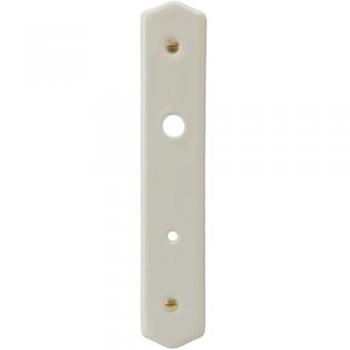Plaque de porte Merigous en porcelaine blanche